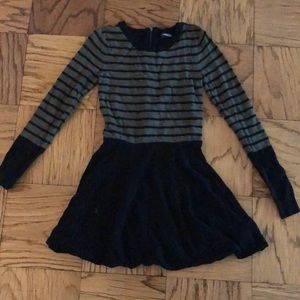 Express Green and Black sweater dress